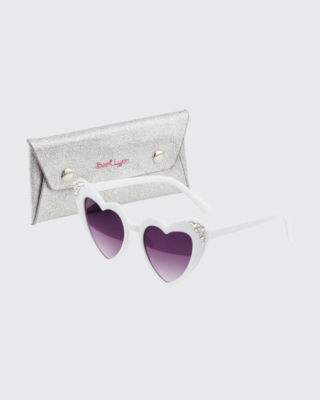 Girl's Swarovski Crystal Heart Sunglasses